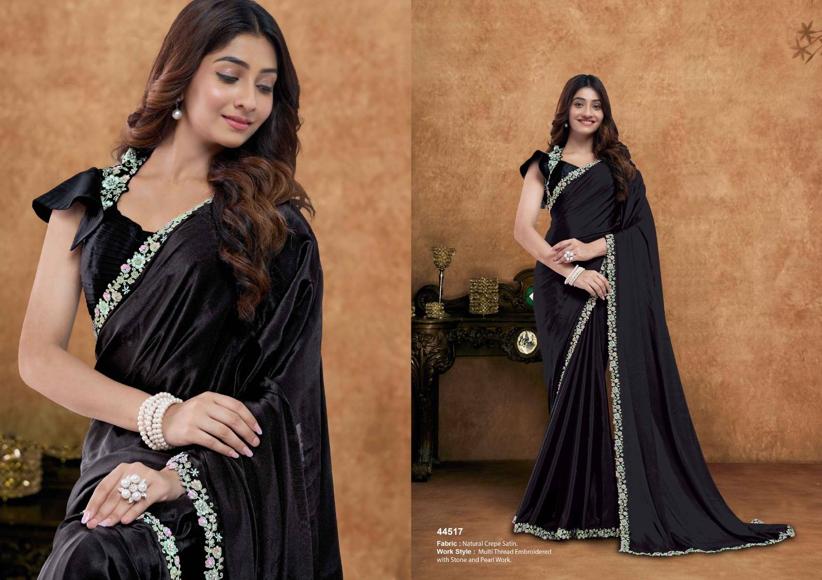 NORITA 44500 SEHER By MAHOTSAV 44501 to 44512 Series Indian Traditional Beautiful Stylish Fancy Colorful Party Wear & Occasional Wear Silk Sarees At Wholesale Price